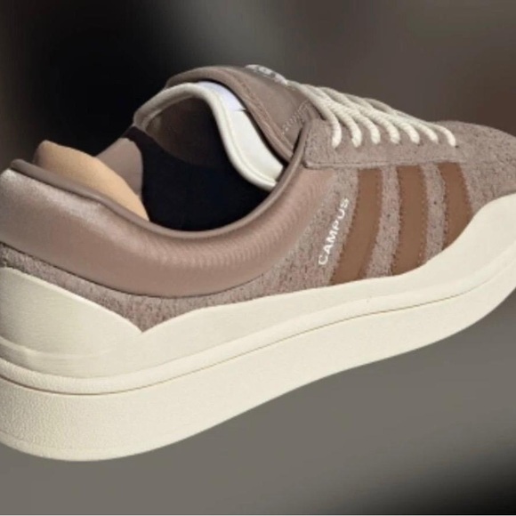 Adidas Men's Taupe and Chocolate Sneakers - Picture 4 of 6